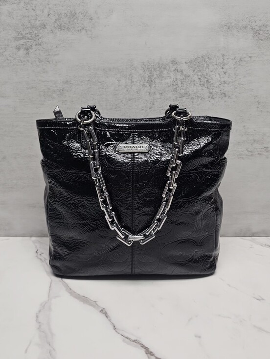 Coach Handbags - Coach Black Patent Leather Gallery Tote